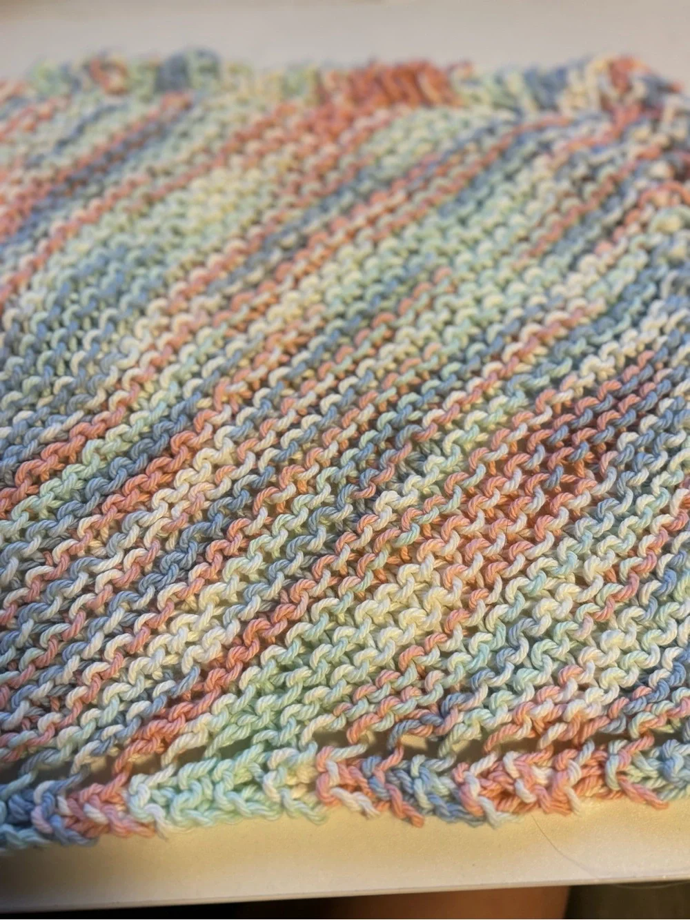 Handmade Cotton Knit Dishcloth Set of 10